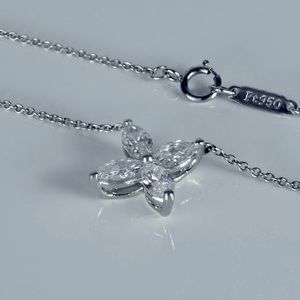 Tiffany & Co. Victoria Diamond Pendant 16” .81